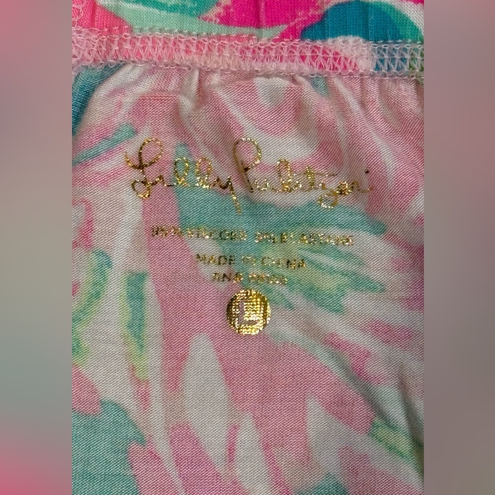 Women’s LILLY PULITZER Raz Berry Rose All Day Knit Pajama Set- Size L/XL - Picture 4 of 5